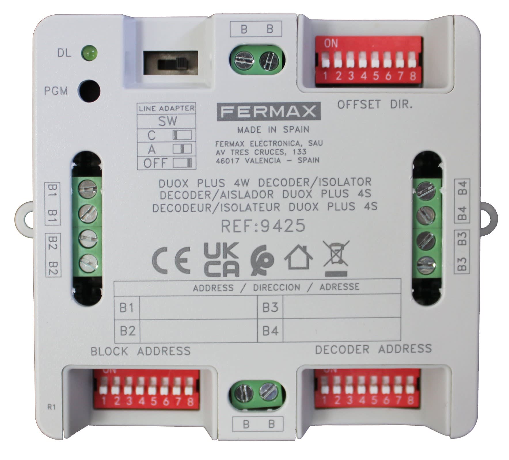 FERMAX - DECODER INTELLIGENT DUOX PLUS 4 SORTIES