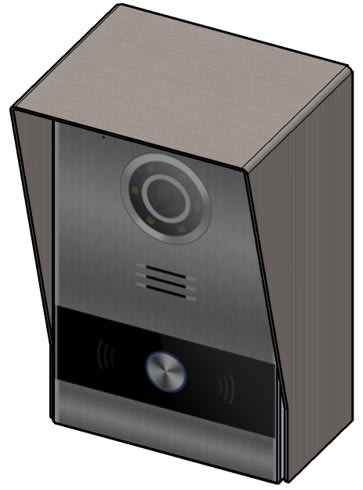 FERMAX - BOÎTIER SAILLIE PLATINE MILO 1BP MEET