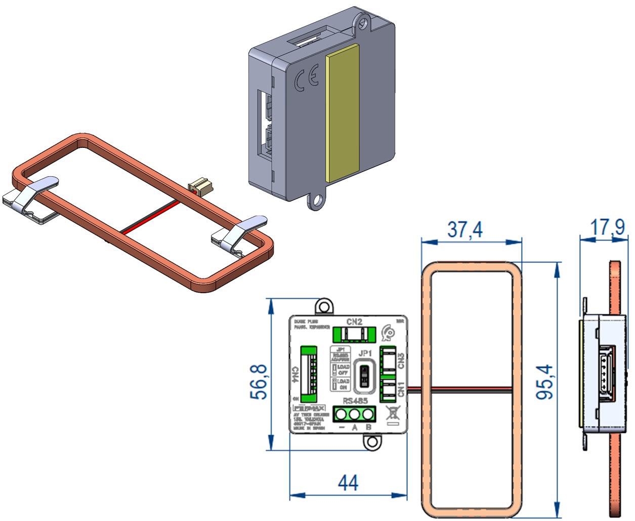 FERMAX - BOUCLE AUDITIVE PLATINE CORA