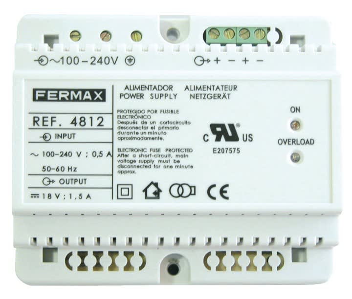 FERMAX - ALIMENTATION VIDÉO 18Vdc/1,5A