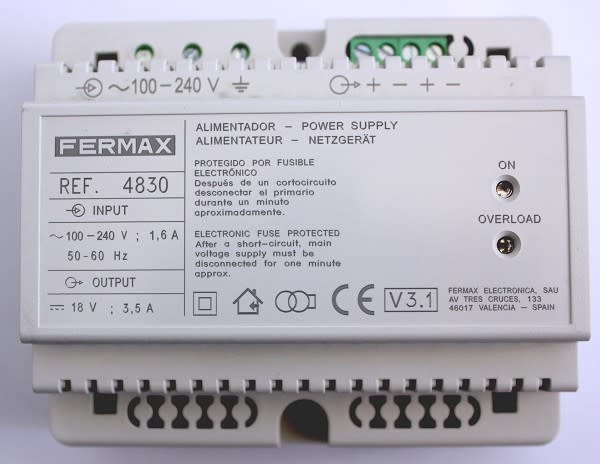 FERMAX - ALIMENTATION 18VDC/3,5A