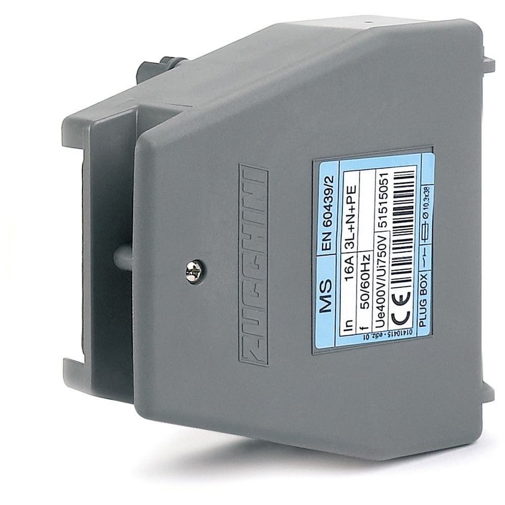 Zucchini - Boîte de dérivation avec déconnexion sur couvercle pour MS porte-fusible 10,3x38