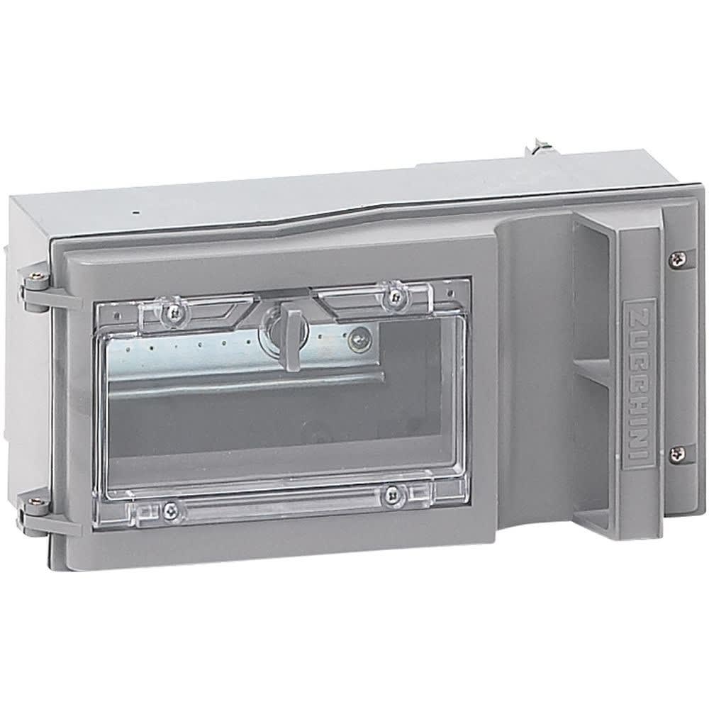 Zucchini - Boîte de dérivation - déconnexion sur couvercle pour MS - fenêtre pivotante 7mod