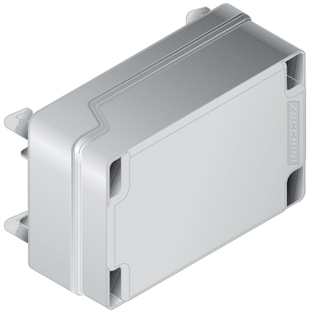 Zucchini - Boîte de dérivation 32A pour mini canalisation MS - vide avec rail 8 modules