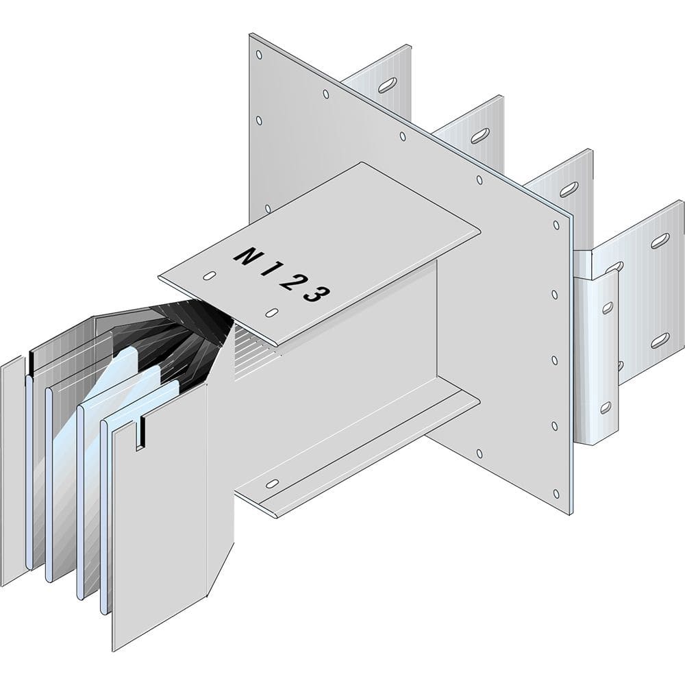 Zucchini - Arrivee canalisation electrique prefabriquee SCP et armoires XL3 - 1600A