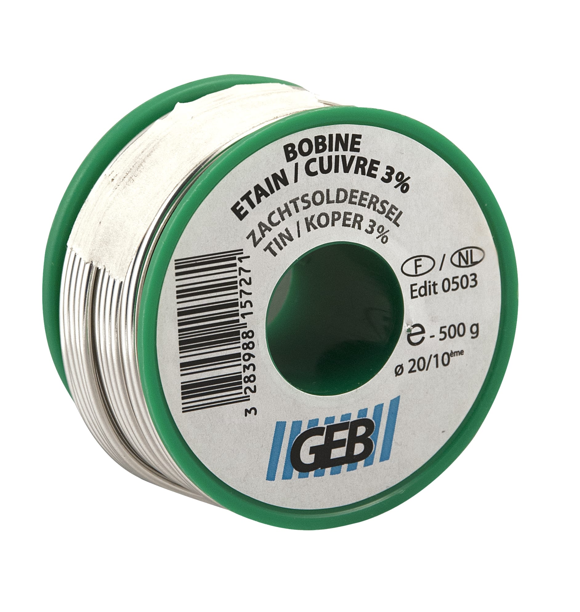 GEB - BRASURE TENDRE FIL étain/cuivre bobine 500 g