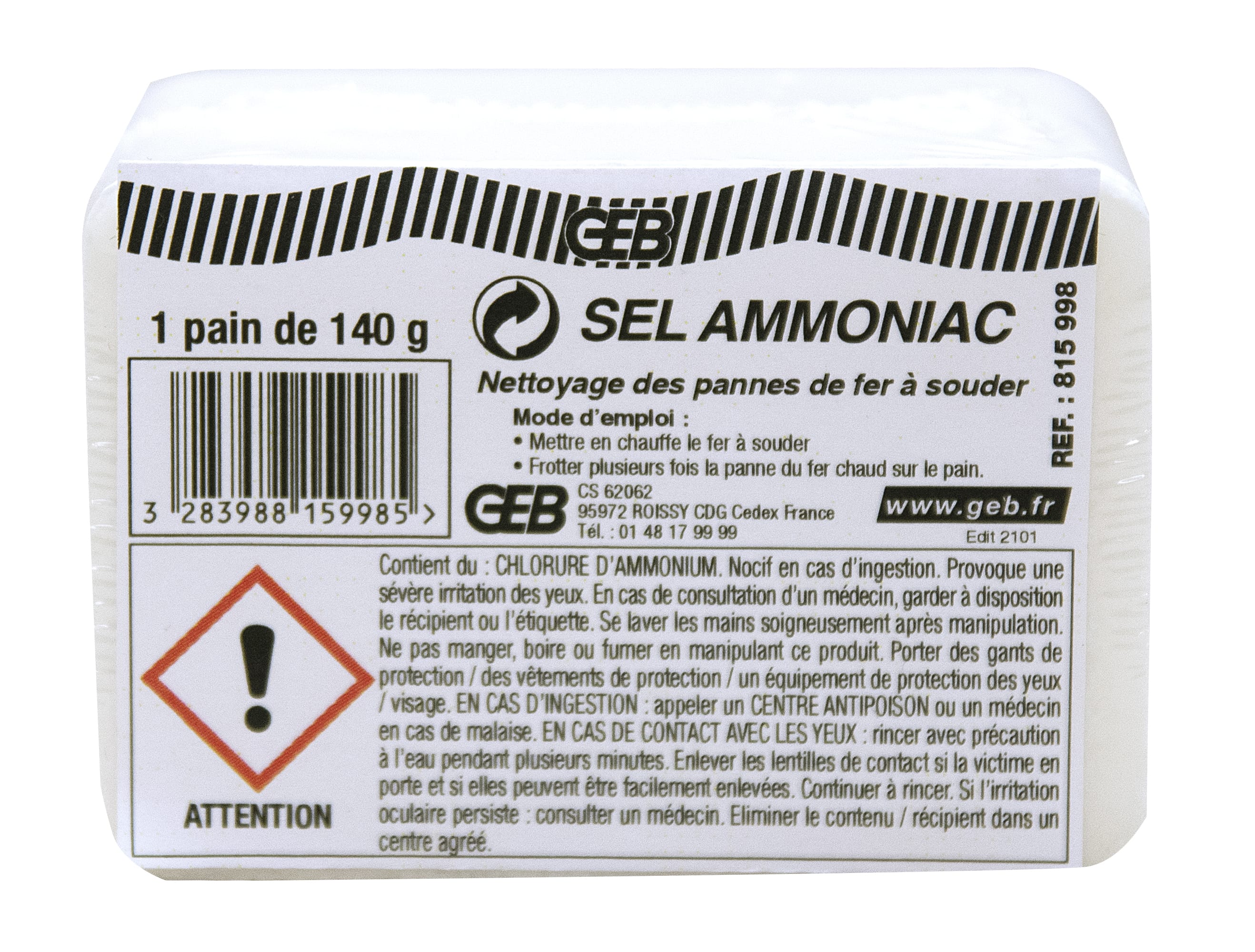 GEB - SEL AMMONIAC PAIN 140G