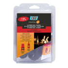 GEB - KIT PROPFEU TRESSE PLATE FIBRE DE VERRE + COLLAFEU larg. 15 mm, ép. 3 mm, long 2