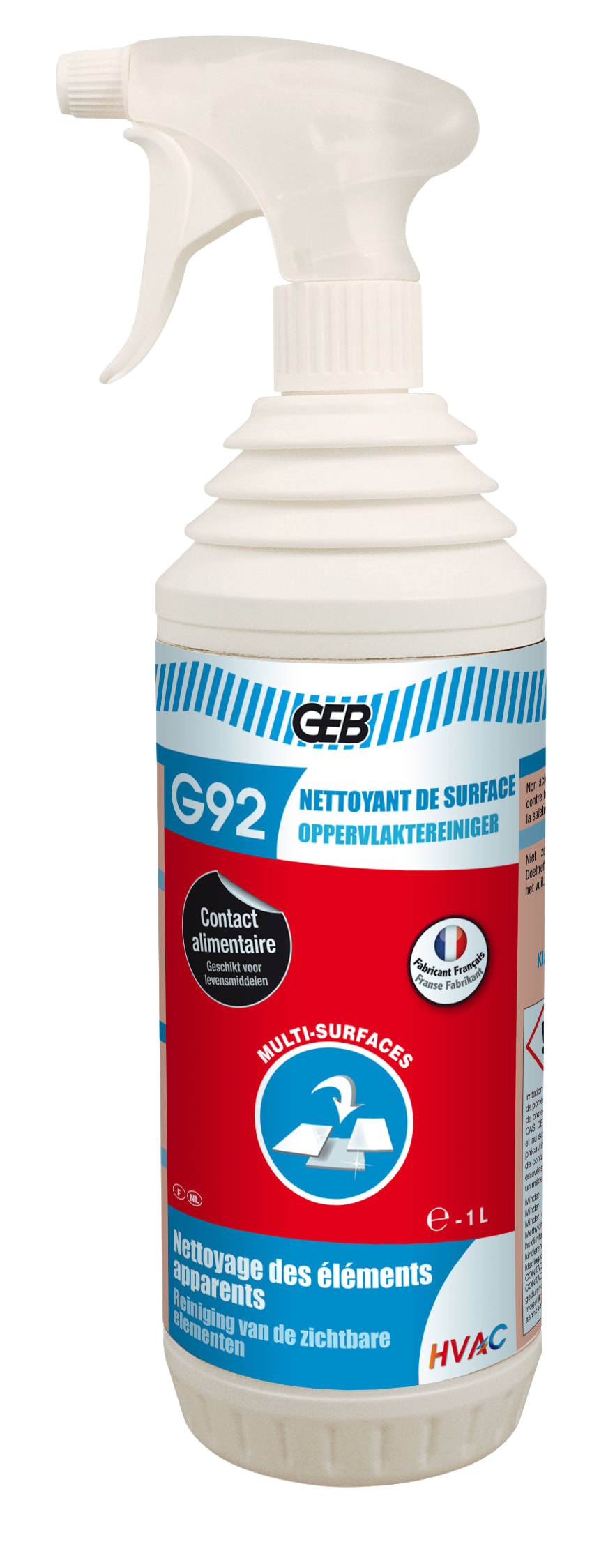 GEB - G92 NETTOYANT DE SURFACE pulvérisateur 1 litre