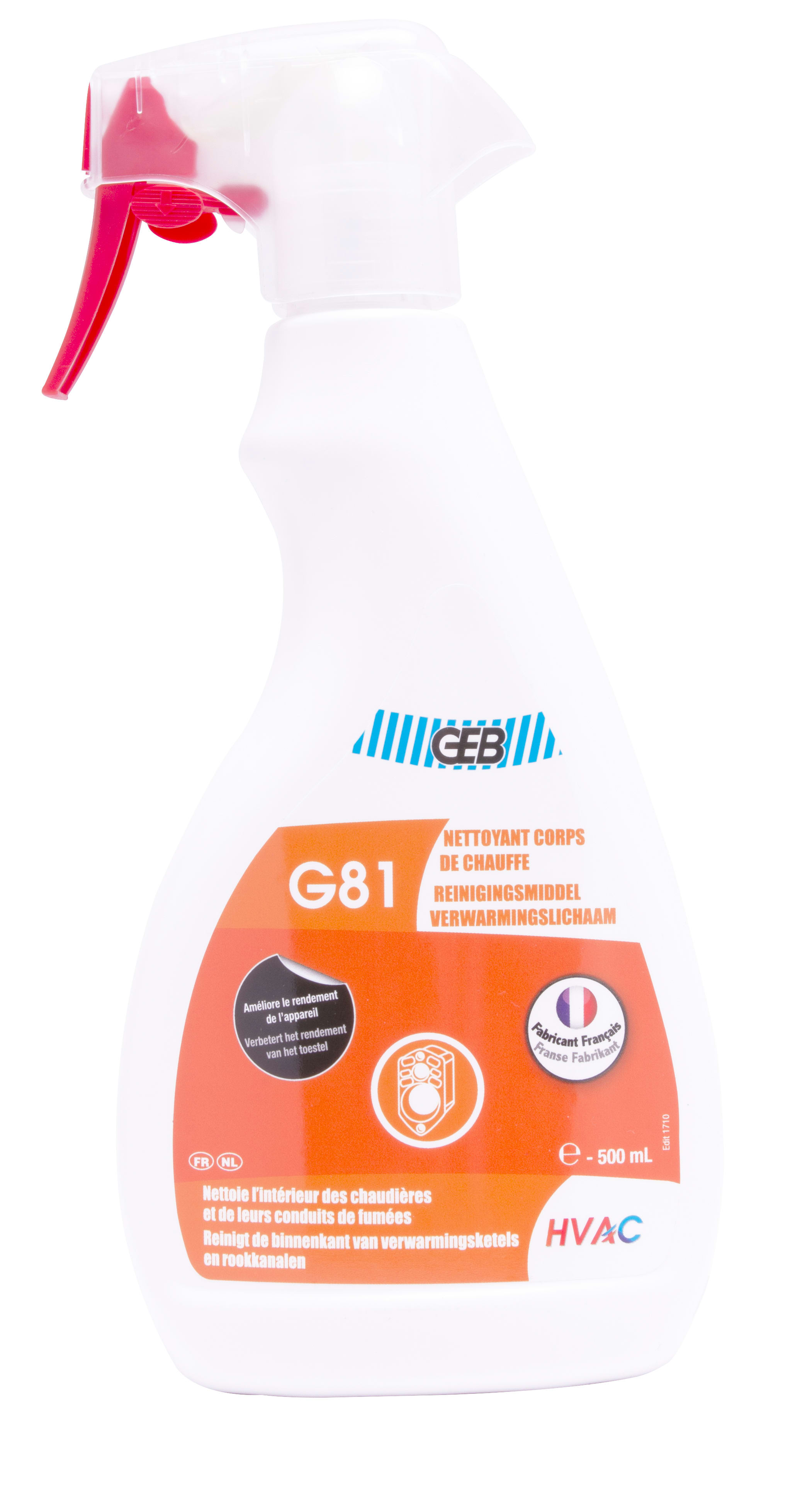 GEB - G81 NETTOYANT CORPS DE CHAUFFE pulvérisateur 500 ml