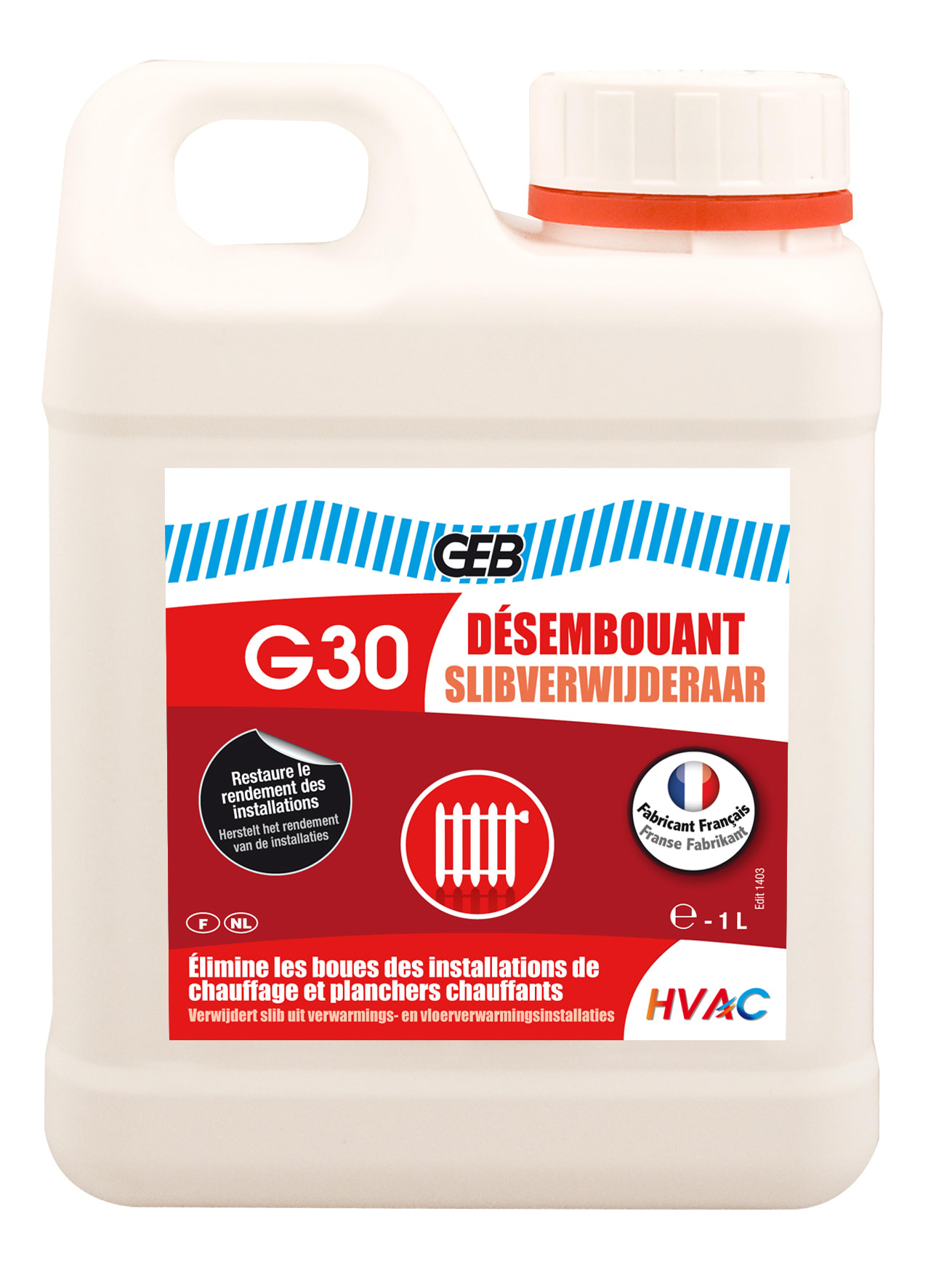 GEB - G30 DESEMBOUANT bidon 1 litre