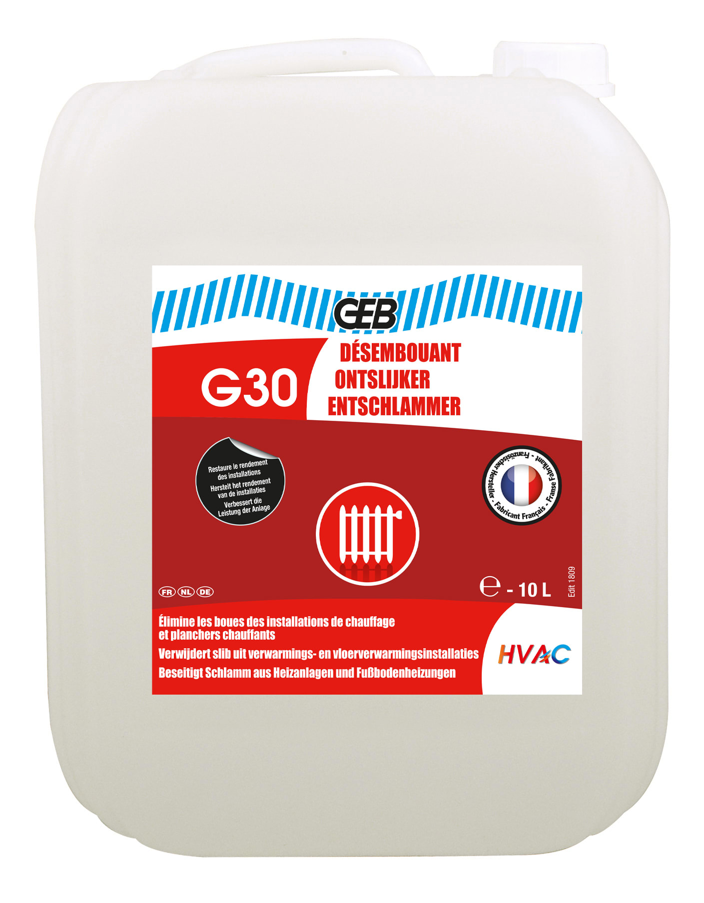 GEB - G30 DESEMBOUANT bidon 10 litre