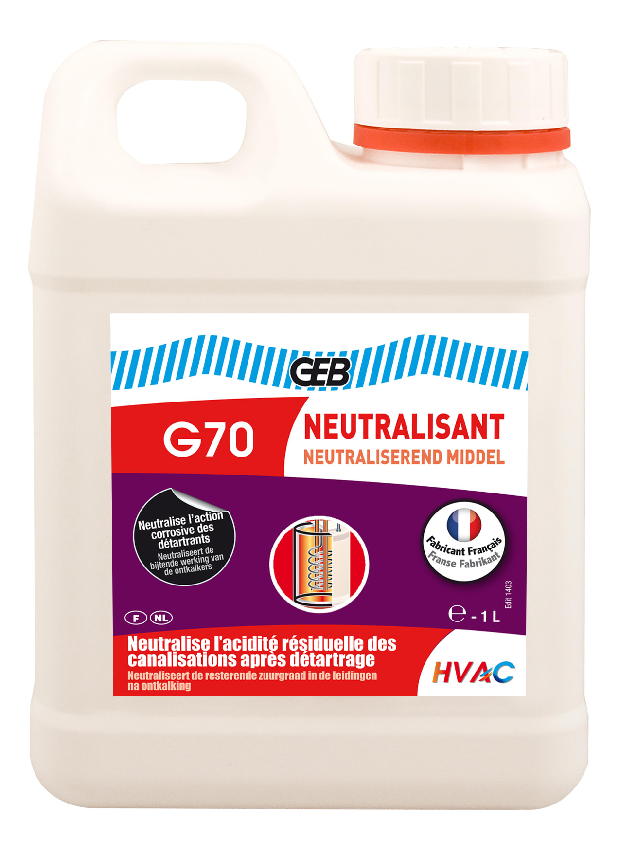 GEB - G70 NEUTRALISANT bidon 1 litre