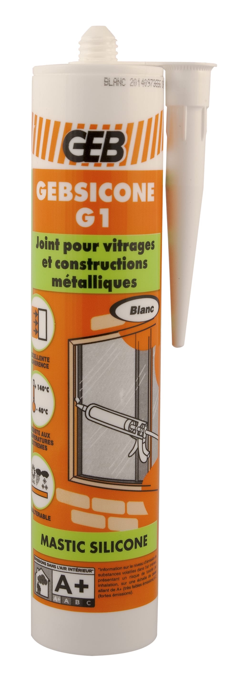 GEB - GEBSICONE G1 cartouche 310 ml blanc