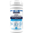 GEB - Lingettes de nettoyage multi-usages: mains, outils, supports.