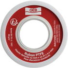 GEB - Ruban PTFE haute densité 12 mm x 12 m x 0,1 mm