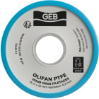 GEB - RUBAN PTFE GROS DIAMETRE 25 mm x 15 m x 0,2 mm cache vert