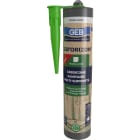 GEB - Gebsicone sanitaire Cartouche 310 ml translucide 100% silicone sans retrait