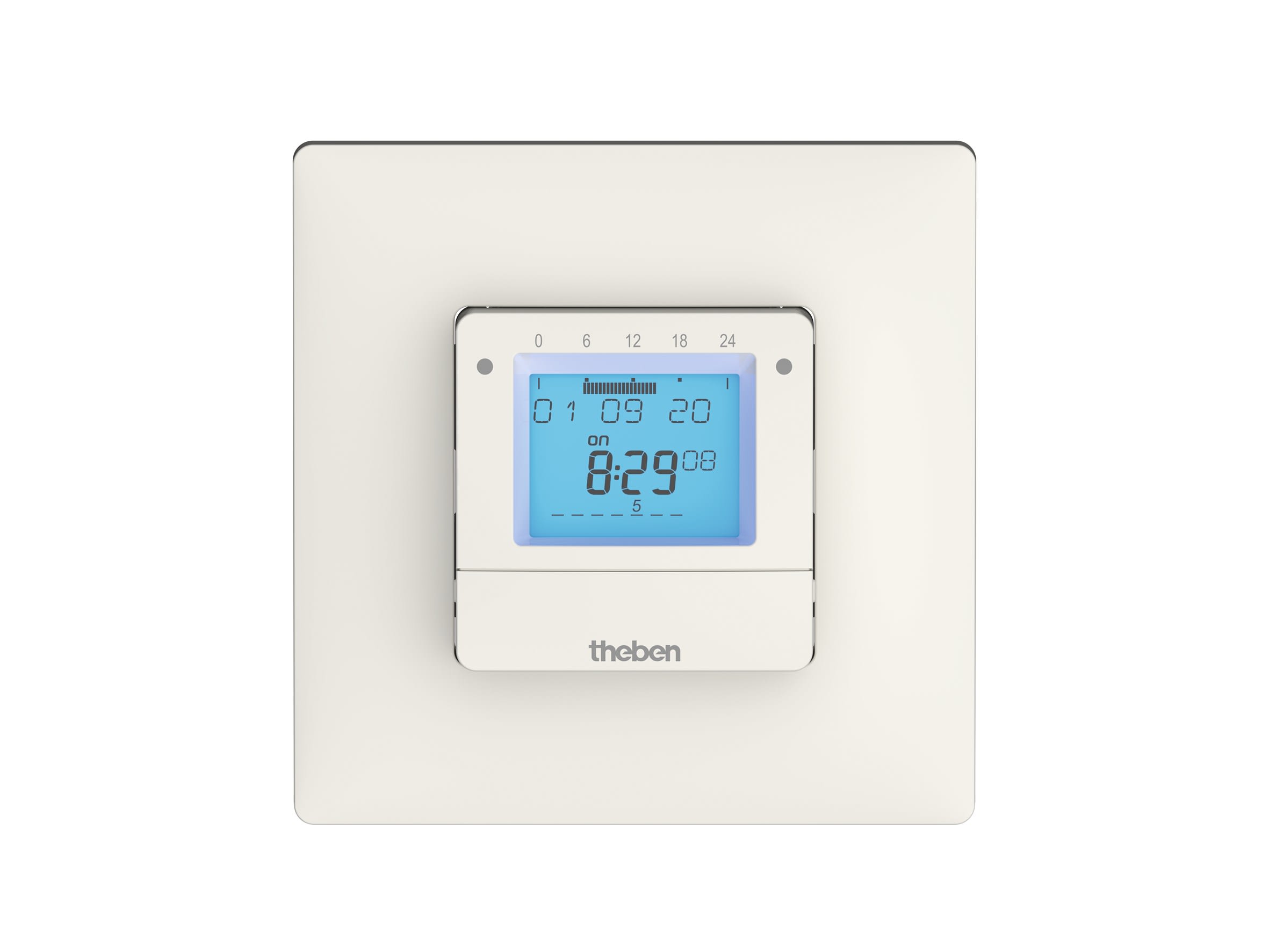 Theben - Horloge de programmation encastrée TR 030 top 3 UP. Programme 24h/7jrs