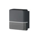 Theben - Détecteur mouvement mural design Tecta 180° anthracite 14 mètres IP55 BLE