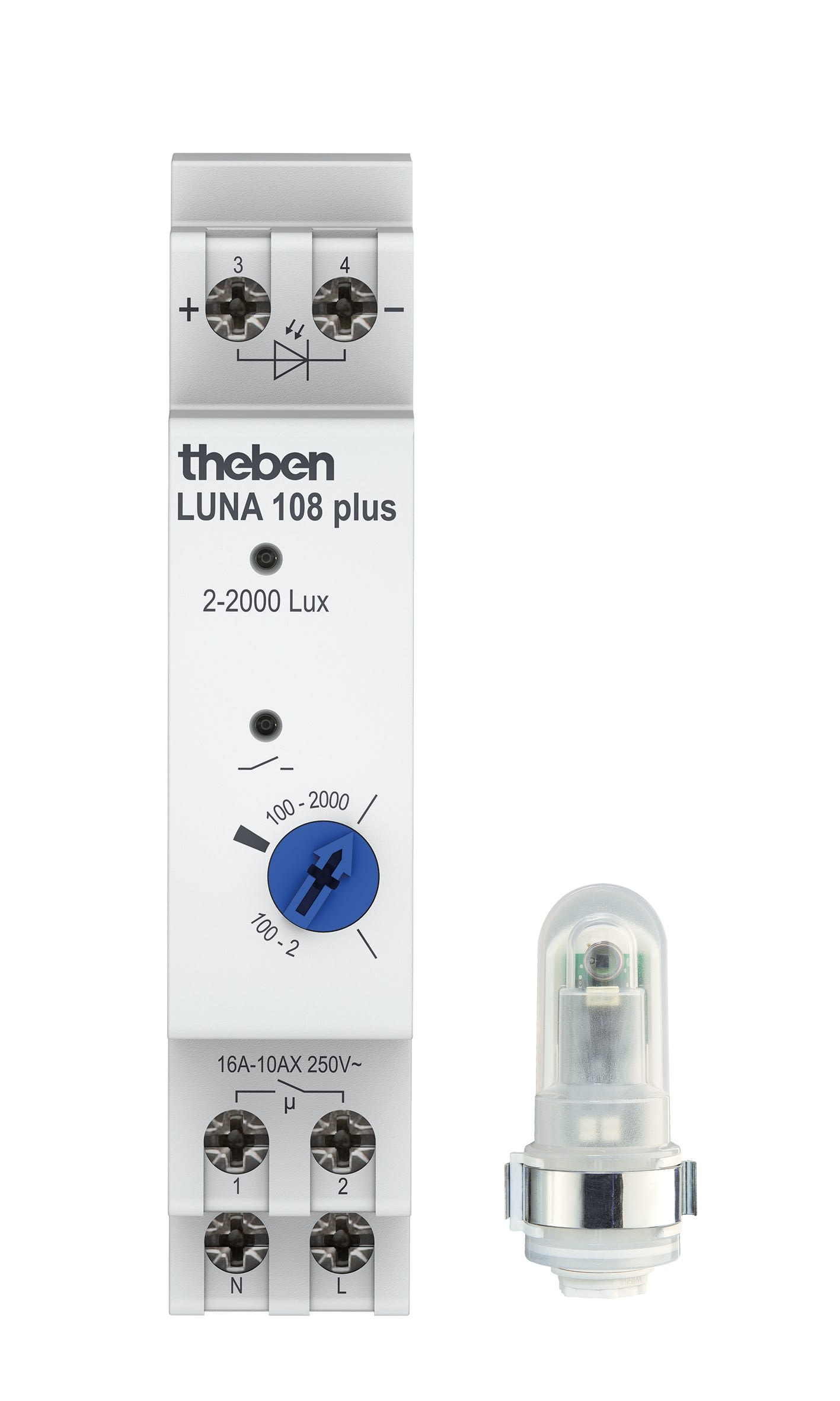 Theben - Interrrupteur crépusculaire 2 à 2000 lux cellule saillie