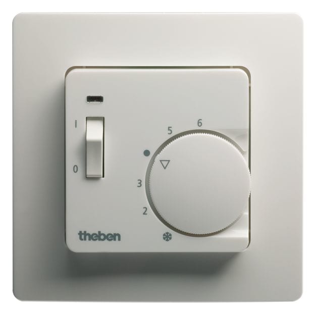 Theben - Thermostat d'ambiance  encastré 4 5 fils  avec cadre