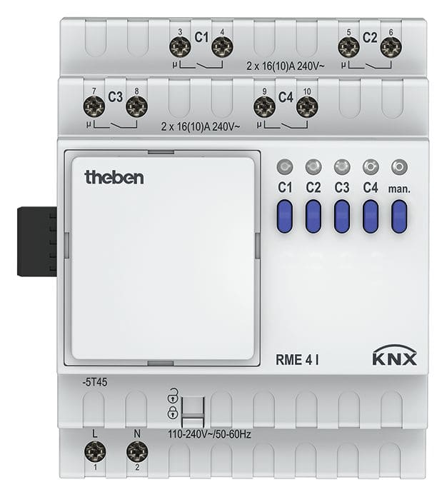 Theben - Extension commutation 4 contacts RME 4 I KNX