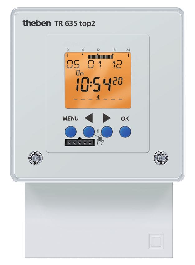 Theben - Horloge hebdomadaire digitale 1c 7j 72x72 230v