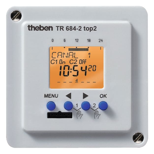 Theben - Horloge hebdomadaire digitale 69x69 2 c top2
