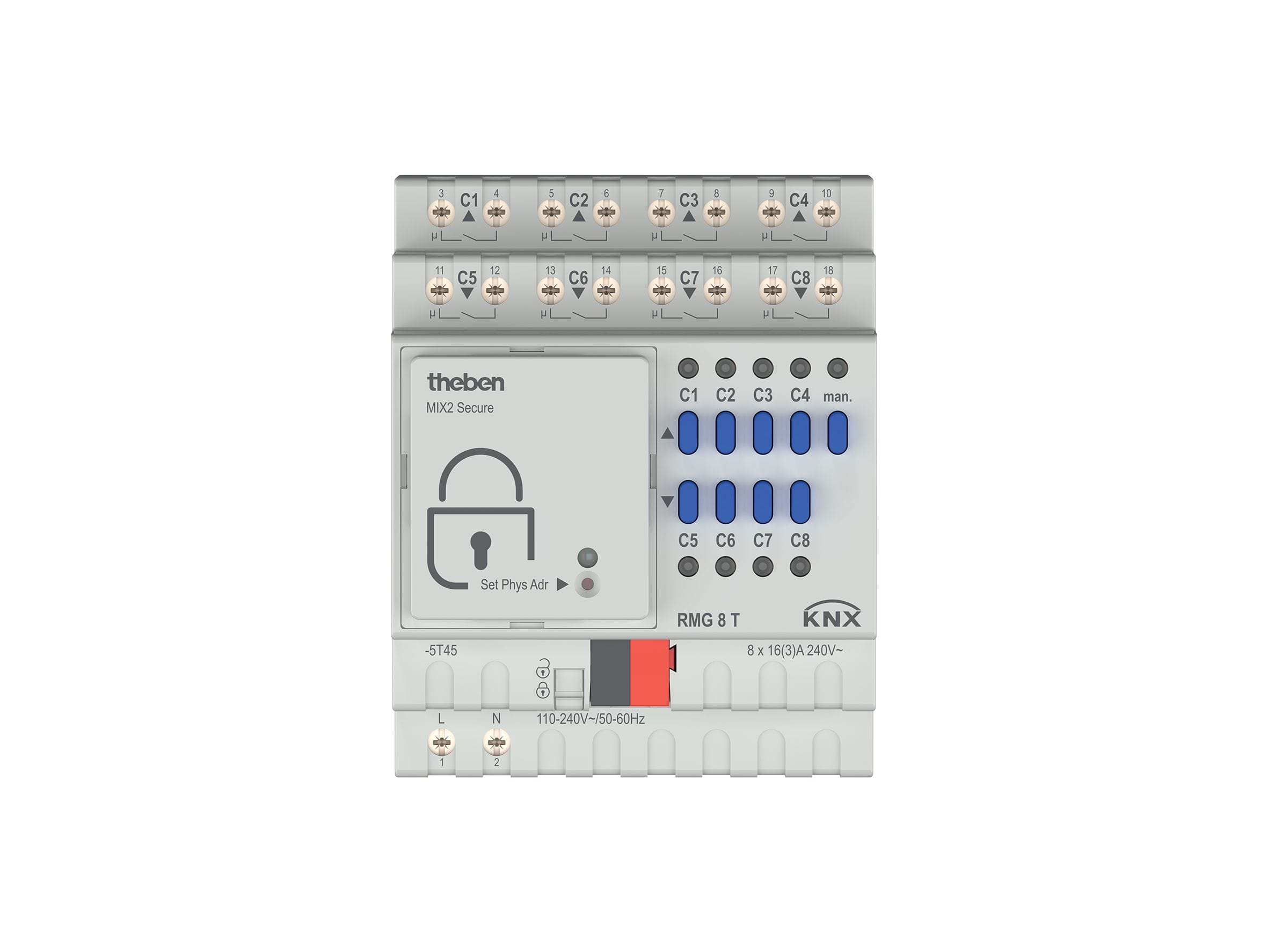 Theben - Module base Actionneur commutation ou store RMG 8 T KNX