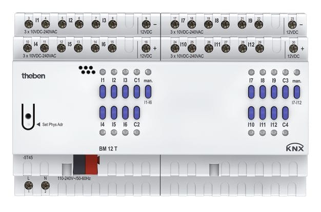 Theben - Module 12  entrées binaires FIX2 BM 12 T KNX
