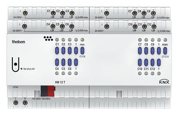 Theben - Actionneur de chauffage 12 contacts HM 12 T KNX