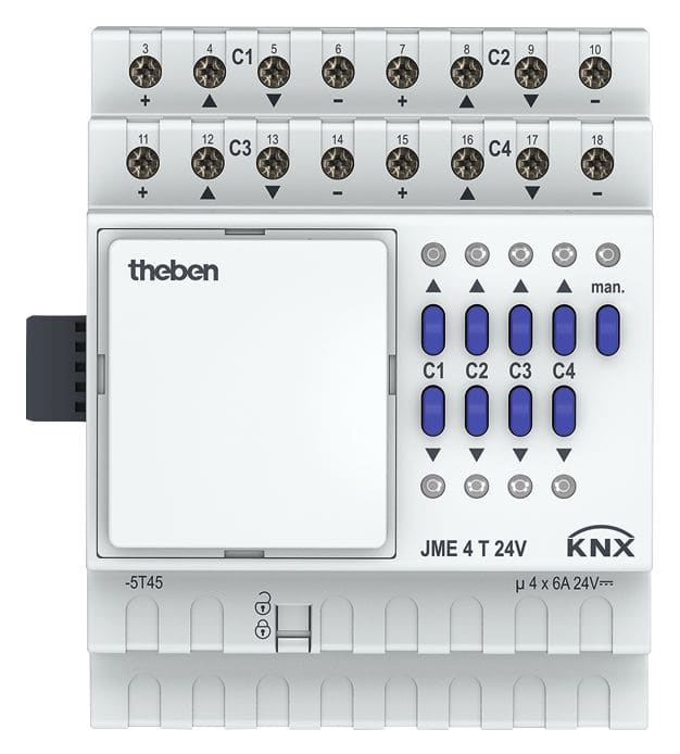 Theben - Module extension Actionneur volets 4 circuits JME 4 T 24v  KNX