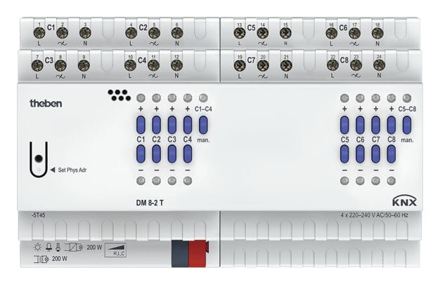 Theben - Module variateur universel 8c DM 8-2 T KNX