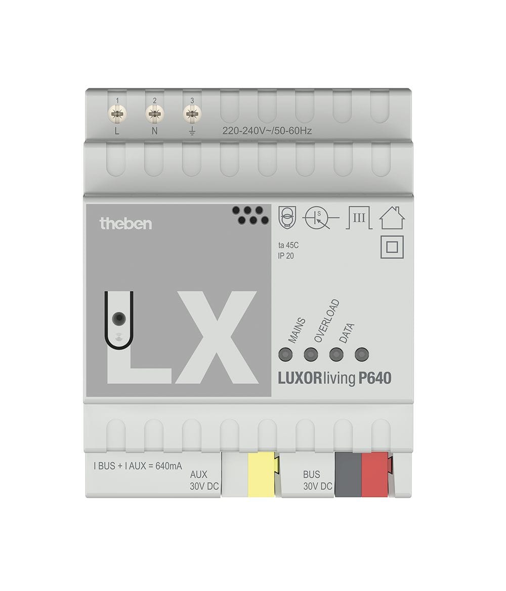 Theben - alimentation 640 mA, boitier modulaire. Gamme LUXORliving