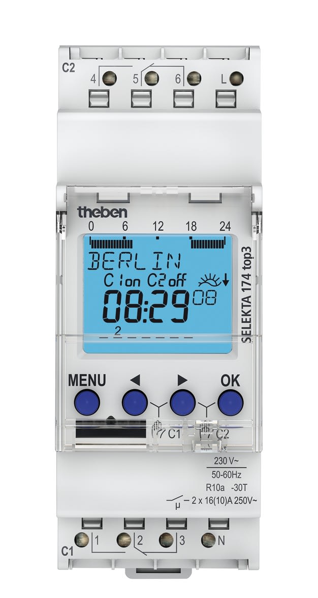 Theben - Horloge astronomique modulaire 2c 2 modules 35 mm compatible Obelisk top 3 BLE