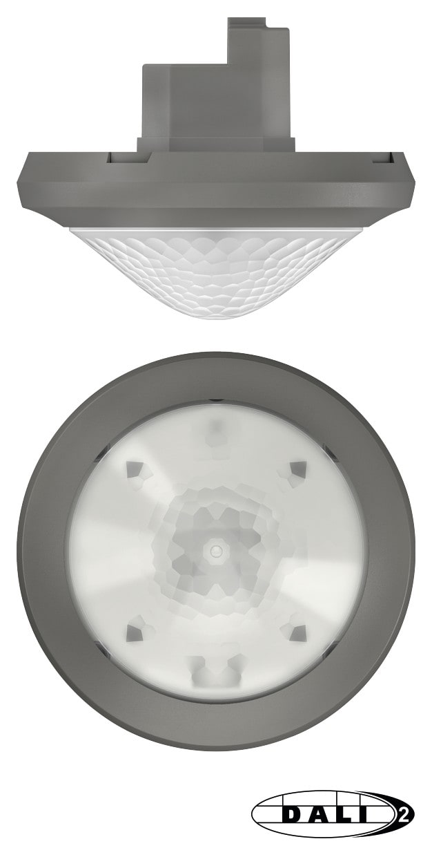 Theben - Détecteur présence encastré plafond theRonda S 360° DALI 1 canal gris