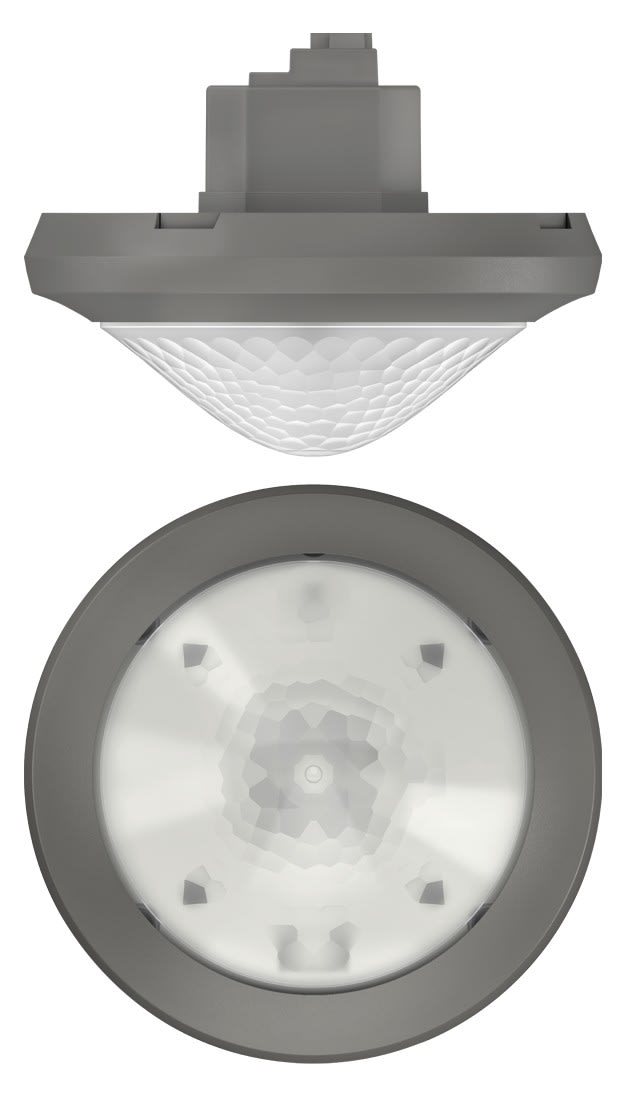Theben - Détecteur présence encastré plafond theRonda P KNX 360° gris 2c IP54