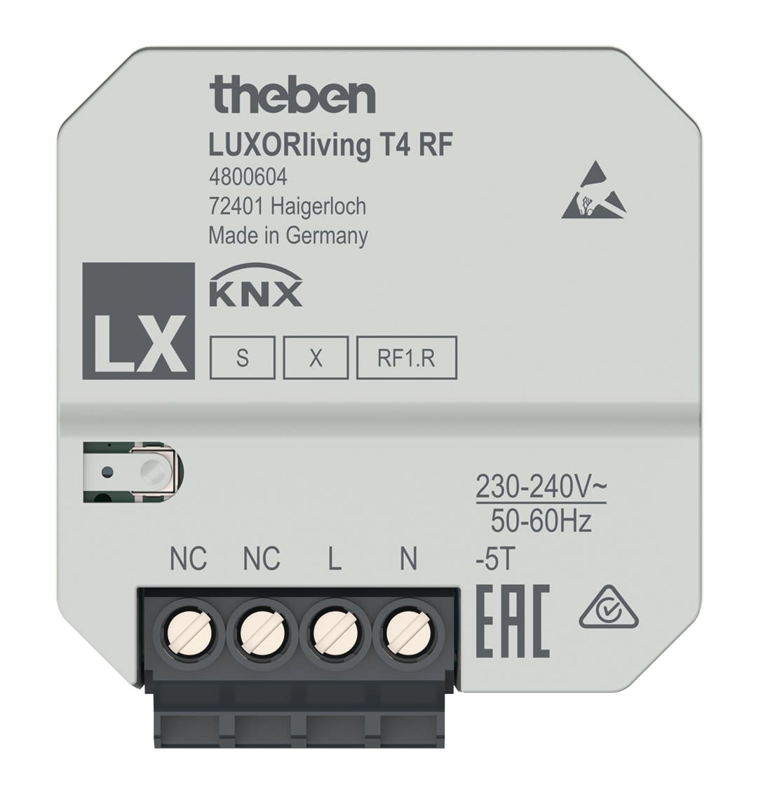 Theben - Interface 4 entrées radio pour poussoirs Data secure. 4 entrées binaires.