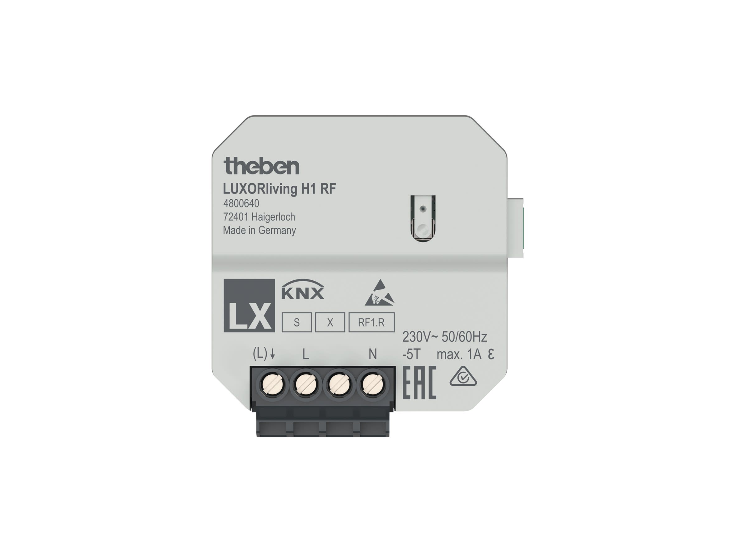 Theben - Actionneur de chauffage RF, 1 circuit. Régulateur de température intégré.