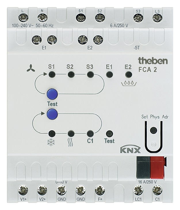 Theben - Actionneur ventilo-convecteur 0-10 v FCA 2 KNX