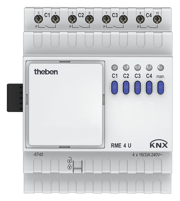 Theben - Module extension Actionneur commutation 4c + fonc logiques RME 4 U KNX