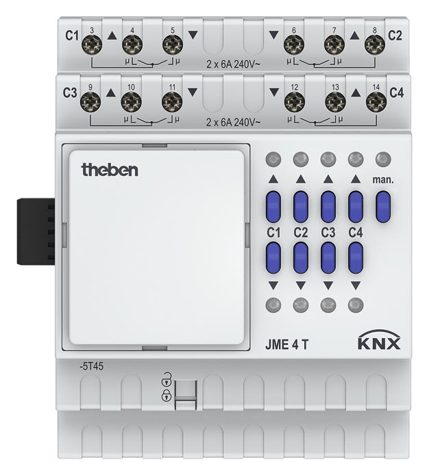 Theben - Moidule extension Actionneur volets 4 circuits JME 4 T KNX