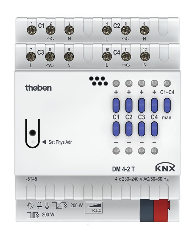 Theben - Module variateur universel 4c DM 4-2 T KNX