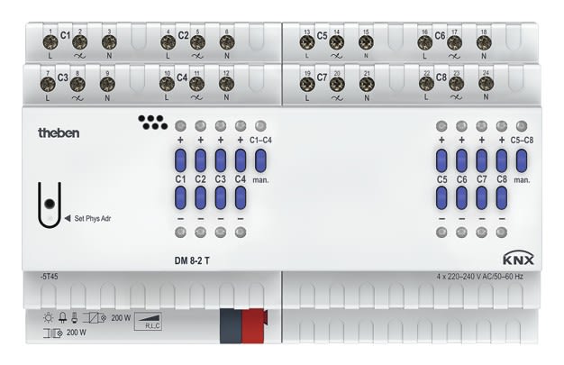Theben - Module variateur universel 8c DM 8-2 T KNX