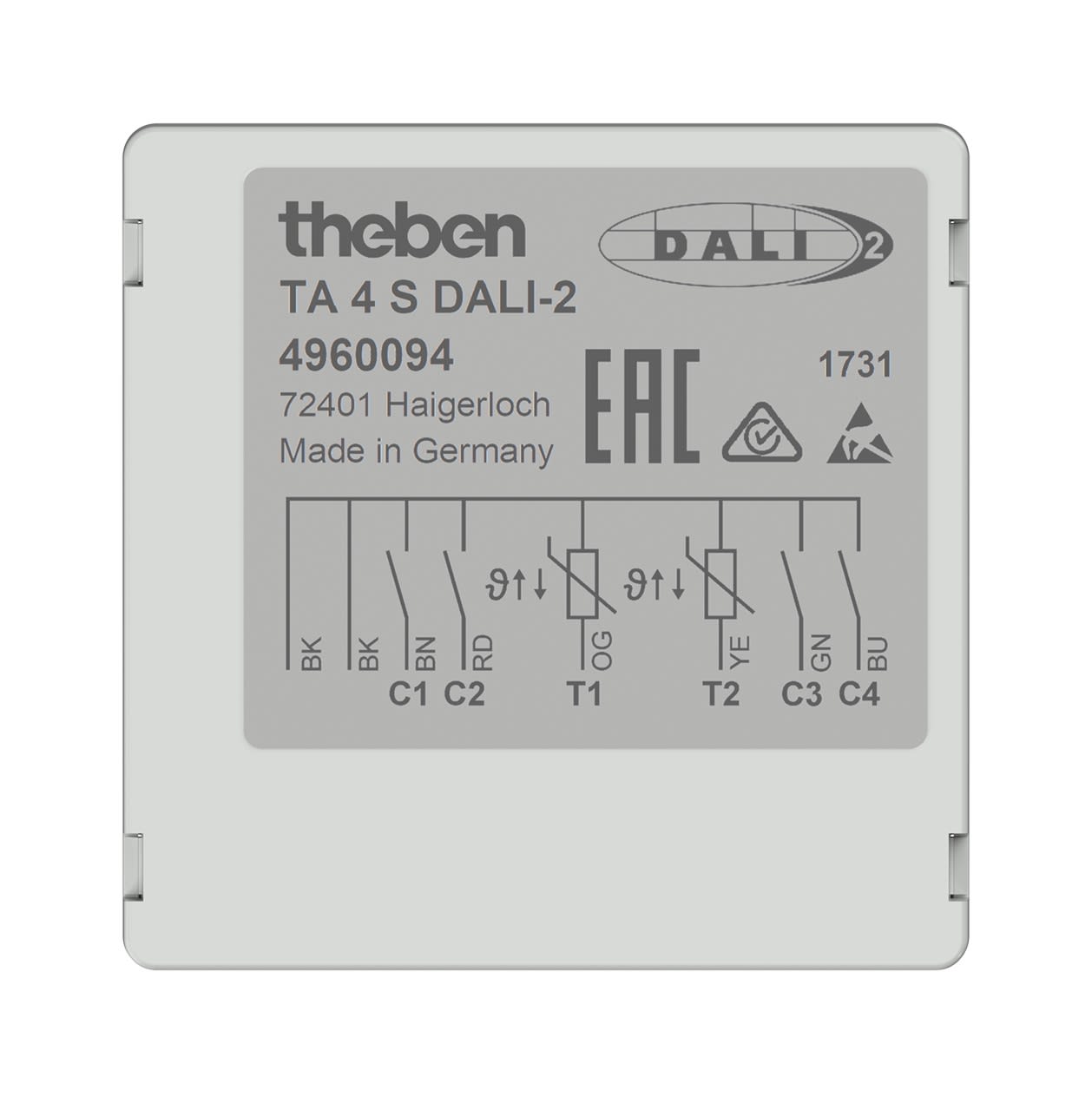 Theben - Interface bouton-poussoir DALI à 4 voies