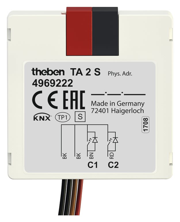 Theben - Module encastré 2 entrees TA 2 S KNX