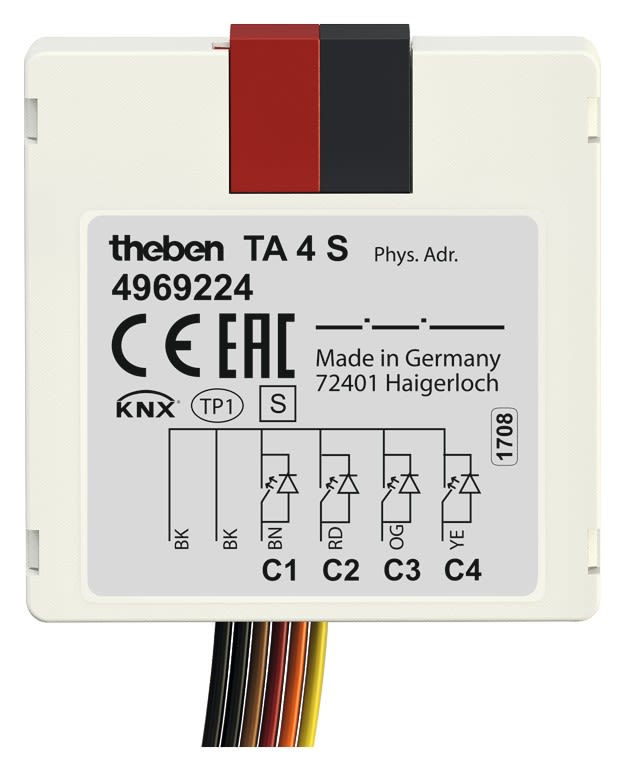 Theben - Module encastré 4 entrees TA 4 S KNX