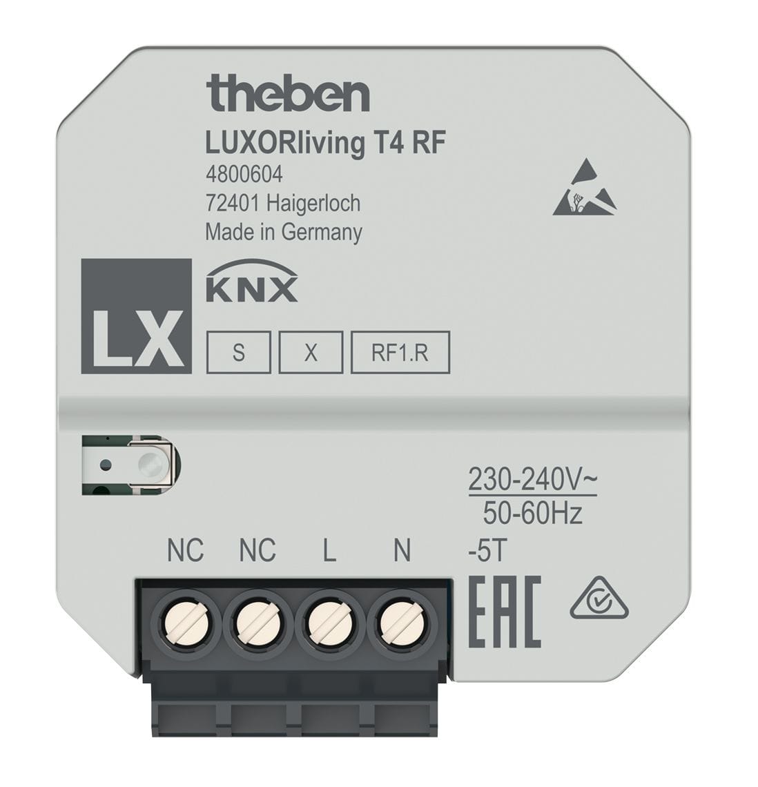Theben - Interface 4 entrées radio pour poussoirs Data secure. 4 entrées binaires.
