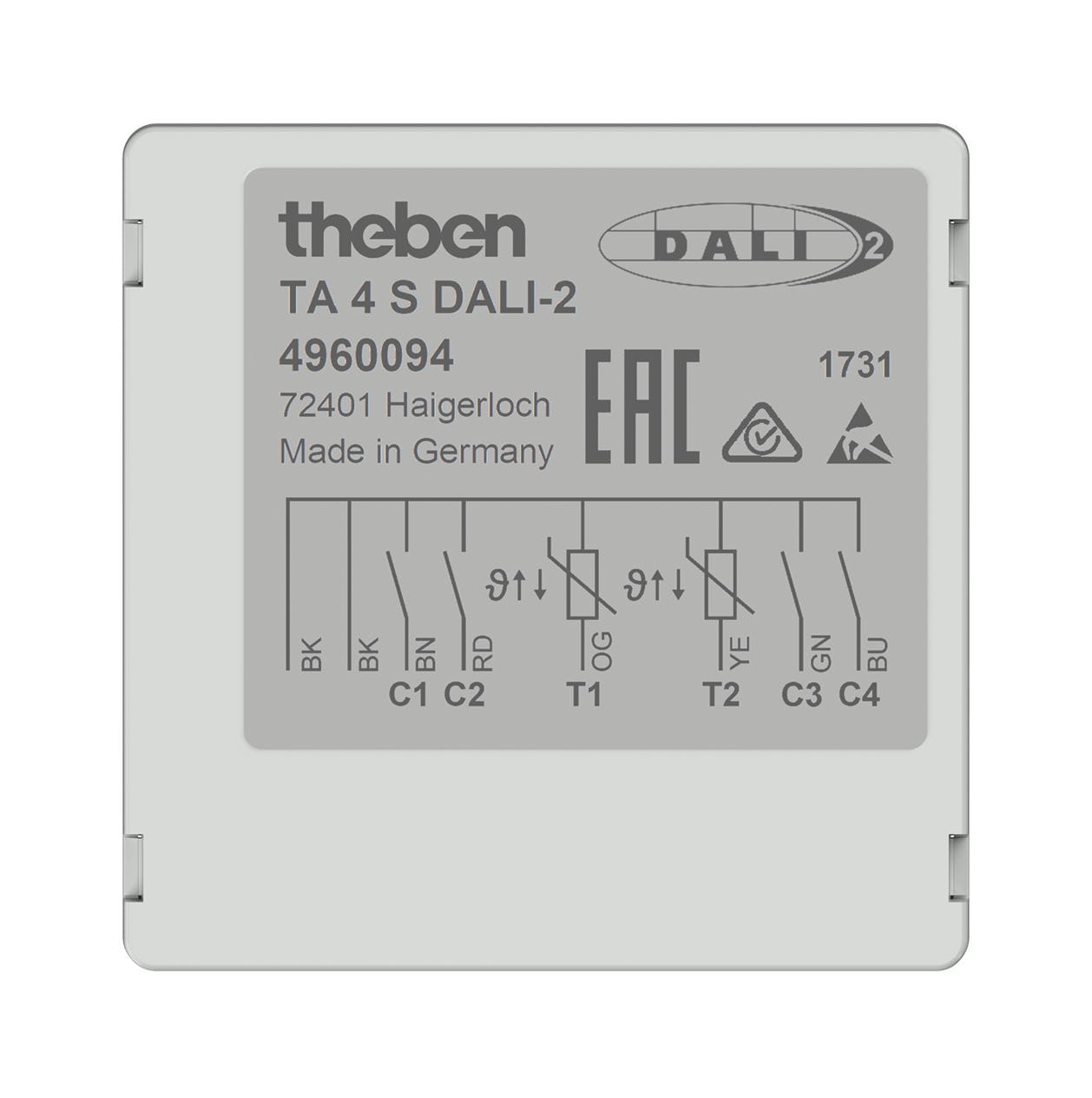 Theben - Interface bouton-poussoir DALI à 4 voies